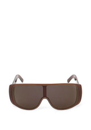 MM6 Maison Margiela shield-frame sunglasses - Brown