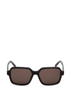 MM6 Maison Margiela geometric-frame sunglasses - Brown