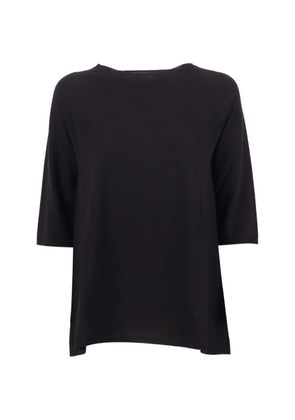 Kangra seamless A-line sweater - Black
