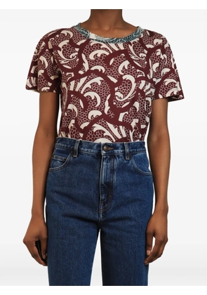 Dries Van Noten Pre-Owned printed T-shirt - Red