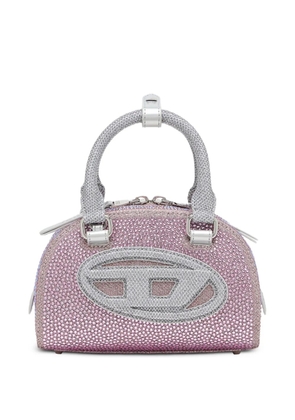 Diesel mini 1DR Dome rhinestone-embellished tote bag - Pink