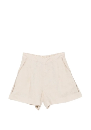 MC2 Saint Barth eyelet-detail mini shorts - Neutrals