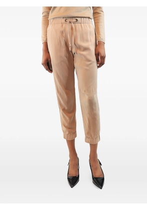 Brunello Cucinelli Vintage drawstring-waist cropped trousers - Neutrals