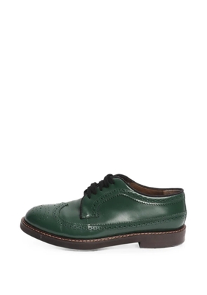 Marni Pre-Owned lace-up leather brogues shoes - Green