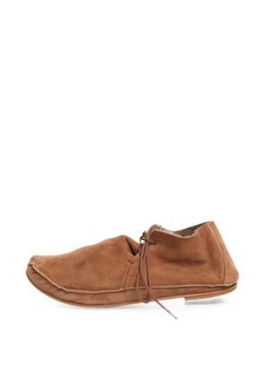 The Row Pre-Owned Tyler lace-up ankle boots - Brown