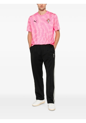 PUMA x FPF logo-patch graphic-print T-shirt - Pink