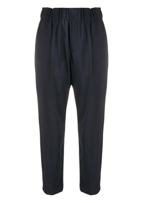 Brunello Cucinelli side stripe cropped trousers - Blue