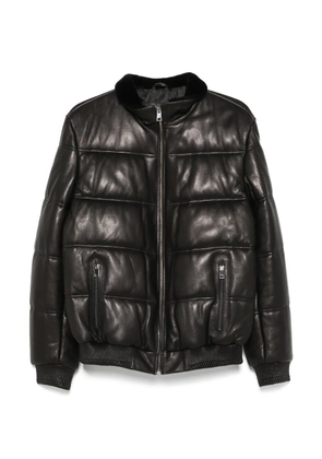 SERGIO MORETTI FIRENZE quilted leather jacket - Black