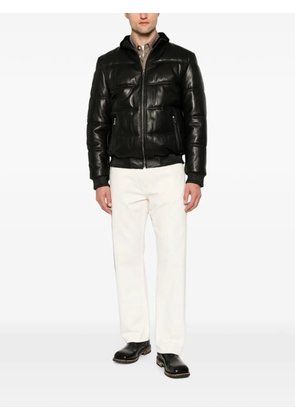 SERGIO MORETTI FIRENZE quilted leather jacket - Black