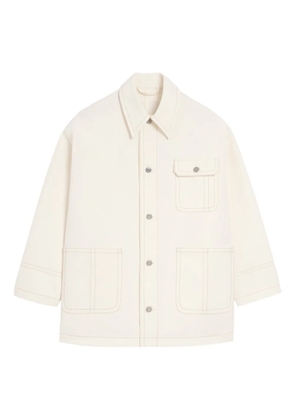 AMI Paris white cotton worker jacket - Neutrals