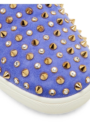 Christian Louboutin Pre-Owned Roller Boat spike-embellished sneakers - Blue