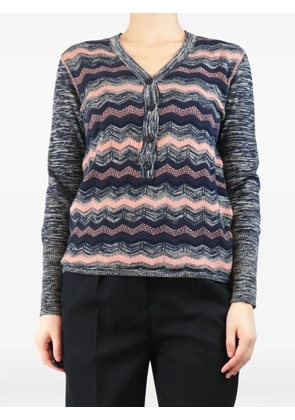 Missoni Pre-Owned zig-zag knit sweater - Grey