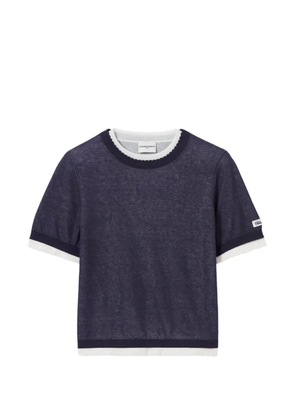 Claudie Pierlot contrast knit jumper - Blue