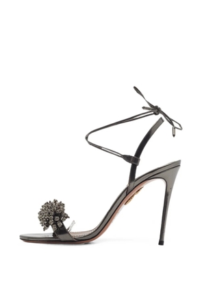 Aquazzura Monaco embellished ankle strap sandals - Grey