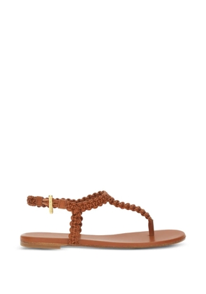 Gianvito Rossi Ubud braided sandals - Brown