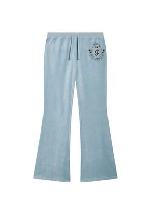 Juicy Couture Palm Crest velour track pants - Blue