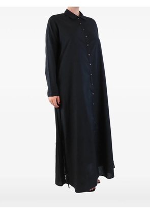 Xirena long-sleeve shirt maxi dress - Black