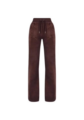 Juicy Couture Del Ray velour track pants - Brown