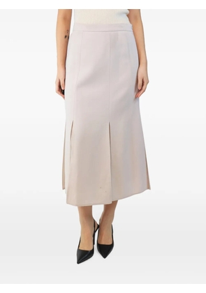 Max Mara front-slit midi skirt - Neutrals
