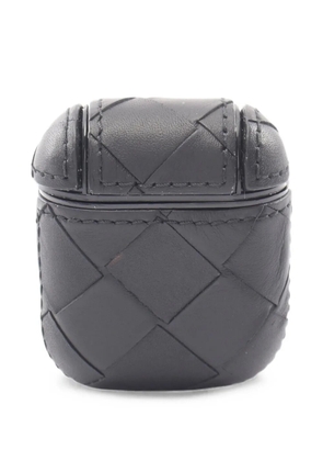 Bottega Veneta Pre-Owned 2010s Intrecciato leather AirPods case - Black