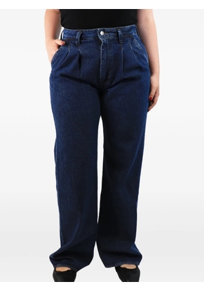 ANINE BING pleated wide-leg jeans - Blue