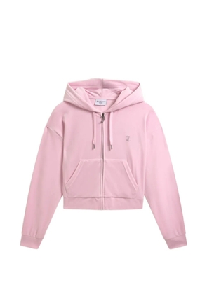 Juicy Couture diamanté-logo cropped hoodie - Pink
