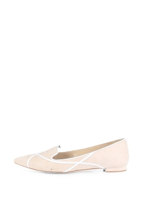 Manolo Blahnik pointed-toe flat pumps - Neutrals