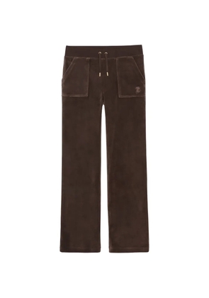 Juicy Couture Del Ray velour track pants - Brown