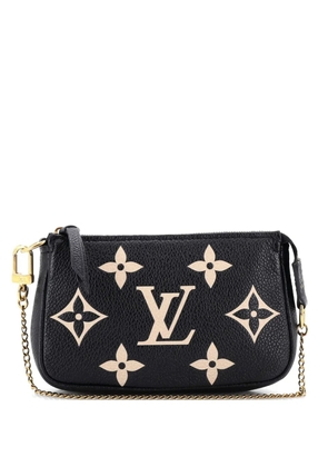 Louis Vuitton Pre-Owned Pochette Accessoires Bicolor Monogram Empreinte Giant Mini clutch bag - Black