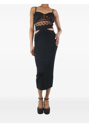 Aviteur Keely cut-out midi dress - Black