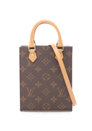 Louis Vuitton Pre-Owned 2021s Petite Sac Plat Monogram mini bag - Brown
