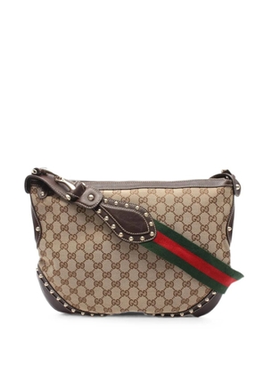 Gucci Pre-Owned 2010s GG canvas Sherry line shoulder bag - Neutrals
