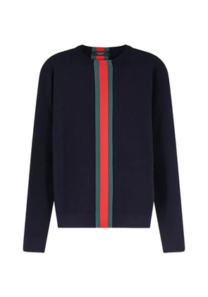 Gucci Web-stripe sweater - Blue