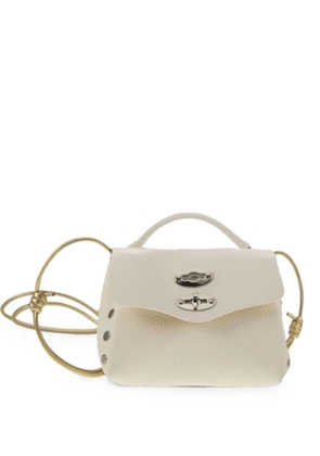 Zanellato Postina grained leather tote bag - Neutrals