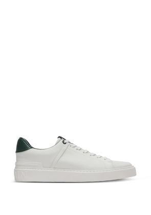 Balmain B-Court smooth leather trainers - White