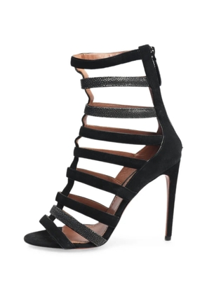 Alaïa Pre-Owned Gladiator suede heeled sandals - Black