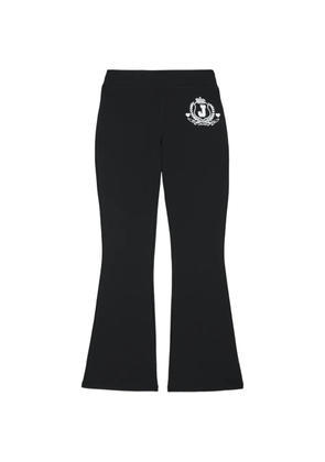 Juicy Couture logo-print flared trousers - Black