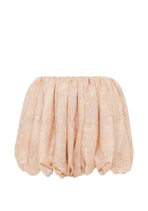 Chloé mini floral-print balloon shorts - Pink