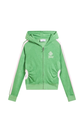 Juicy Couture embroidered-logo terry hoodie - Green