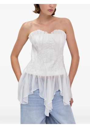 Aje Nisha asymmetric-hem top - White