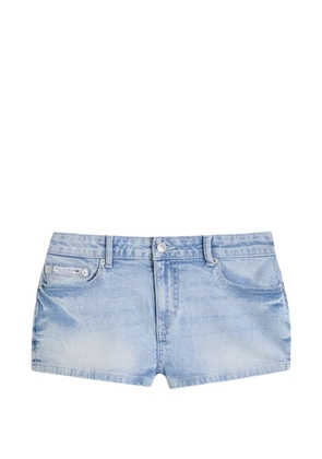 Juicy Couture rhinestone-embellished low-rise shorts - Blue
