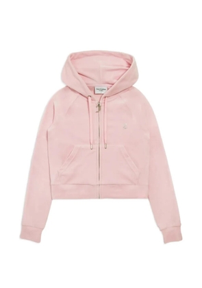 Juicy Couture Diamanté velour hoodie - Pink