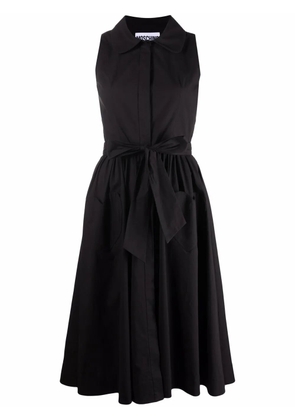 Moschino sleeveless belted midi dress - Black