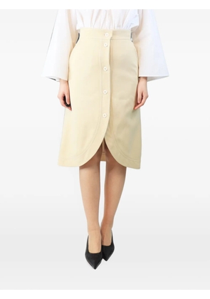 Gucci Pre-Owned button-front midi skirt - Neutrals