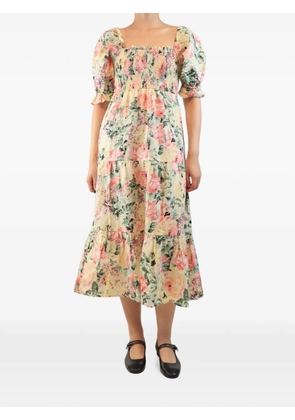 Faithfull the Brand floral-print midi dress - Yellow