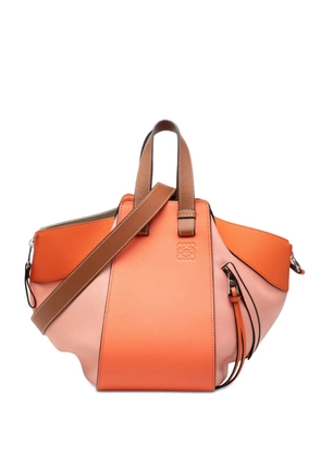 Loewe Pre-Owned 2019 Small Tricolor Soft Grained Calfskin Hammock Bag satchel - Orange