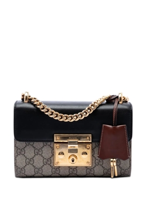 Gucci Pre-Owned 2016-2026 Small GG Supreme Padlock crossbody bag - Neutrals