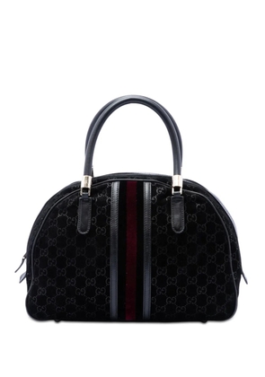 Gucci Pre-Owned 2000-2015 GG Suede Web Dome handbag - Black