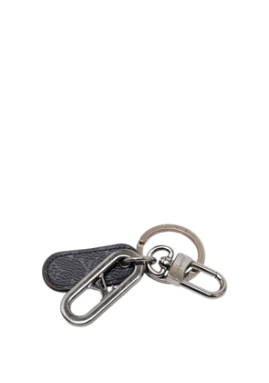 Louis Vuitton Pre-Owned 2021-2024 Monogram Eclipse LV Padded Circle Bag Charm And key holder - Black