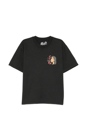 Melt graphic-printed T-shirt - Black